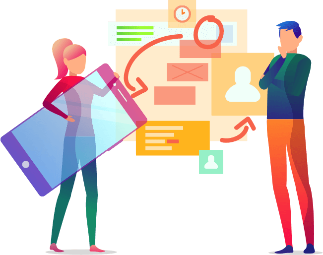 landing app layout vector GESICOM Digital Innovation Agency